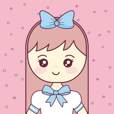 şirin ve küçük kız karakter