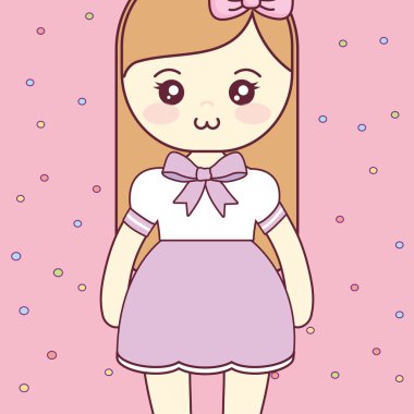 şirin ve küçük kız karakter