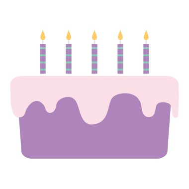 tatlı doğum günü pastası mumlar ile