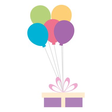 hediye kutusu balon helyumla mevcut