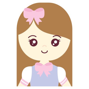 şirin ve küçük kız karakter