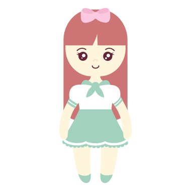 şirin ve küçük kız karakter