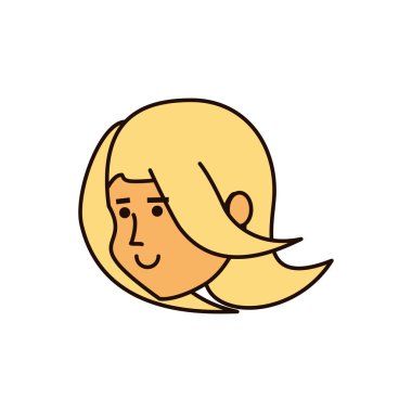 güzel ve genç kadın baş