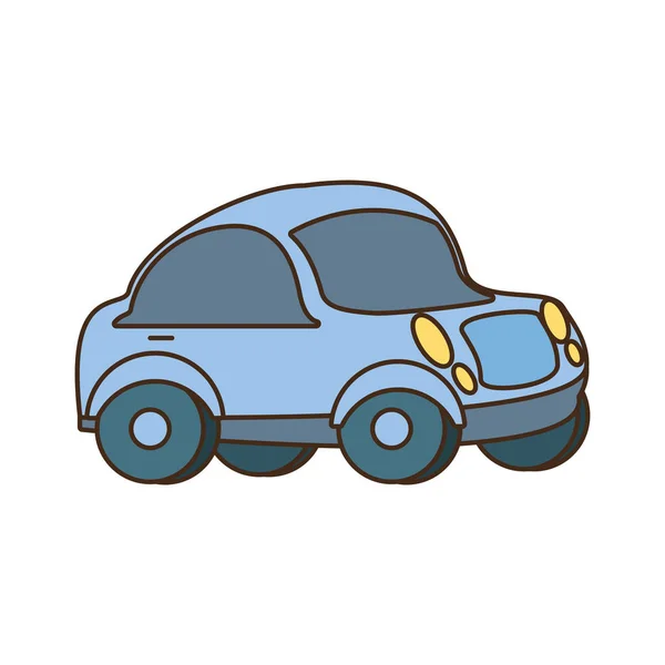 Petite voiture icône isolée — Image vectorielle