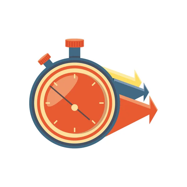 Χρονόμετρο χρονόμετρο με βέλη — Διανυσματικό Αρχείο