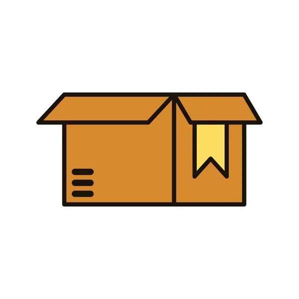 Layanan pengiriman kotak karton - Stok Vektor
