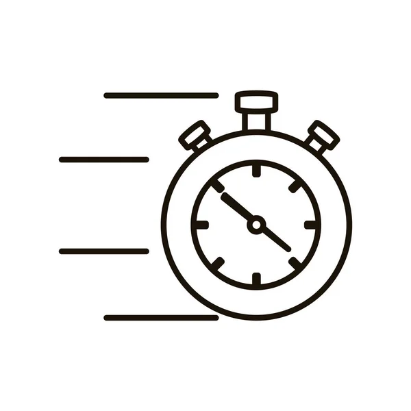 Cronometro icona isolata — Vettoriale Stock