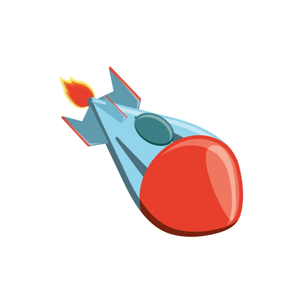 Rocket launcher ikona na białym tle — Wektor stockowy