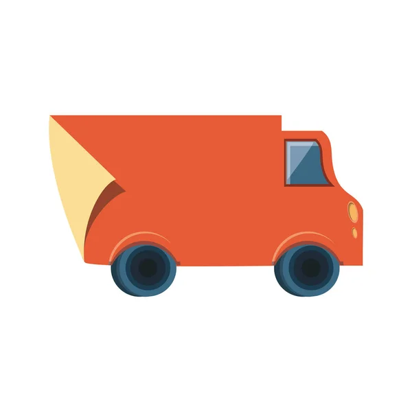 Serviço de entrega caminhão ícone isolado —  Vetores de Stock