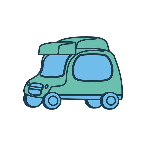 Pequeño icono de coche de entrega — Vector de stock