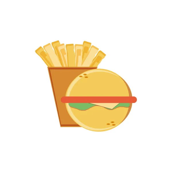 美味的汉堡快餐 — 图库矢量图片