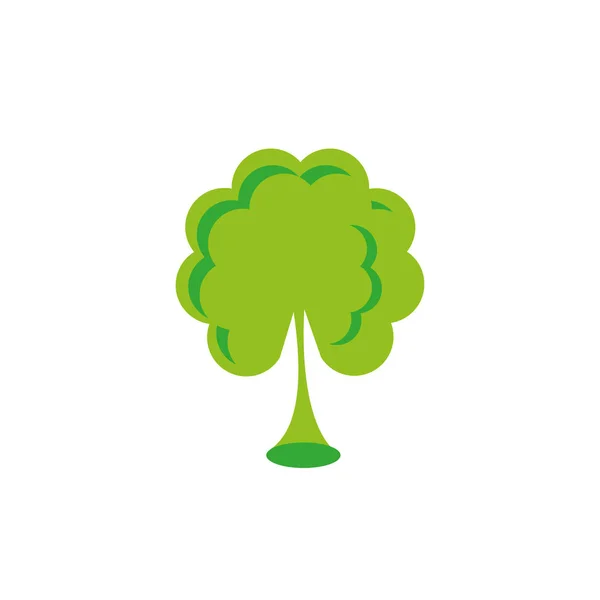Geluk klaver leafs geïsoleerde pictogram — Stockvector