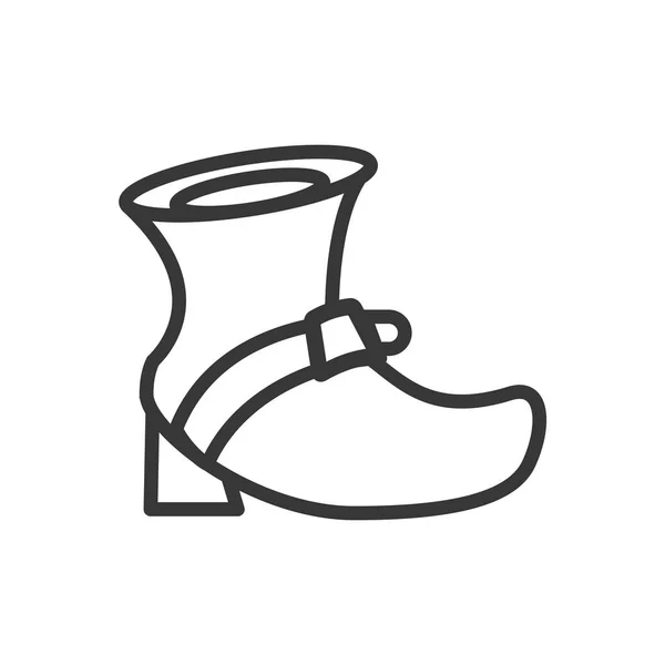 Leprechaun boot ícone isolado — Vetor de Stock