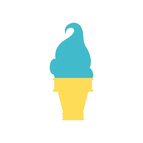 Delicioso helado en cono — Archivo Imágenes Vectoriales