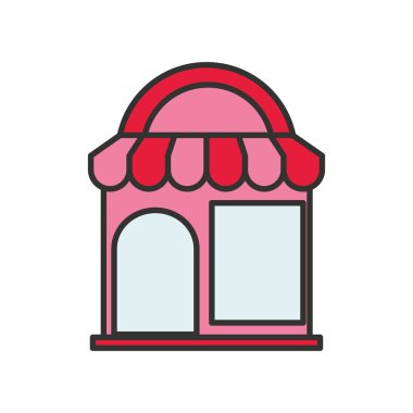 dondurma deposu cephesi şemsiye ile