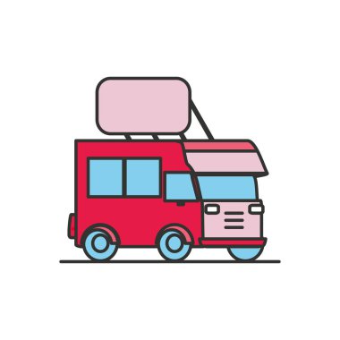 teslimat araba izole simgesi