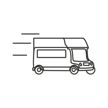 teslimat araba izole simgesi