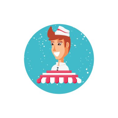 dondurma satıcısı şemsiye deposu ile