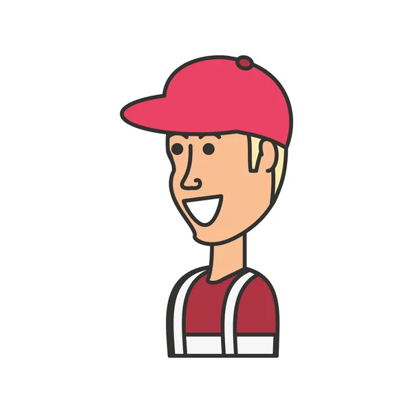 Vendedor de helados carácter avatar — Vector de stock