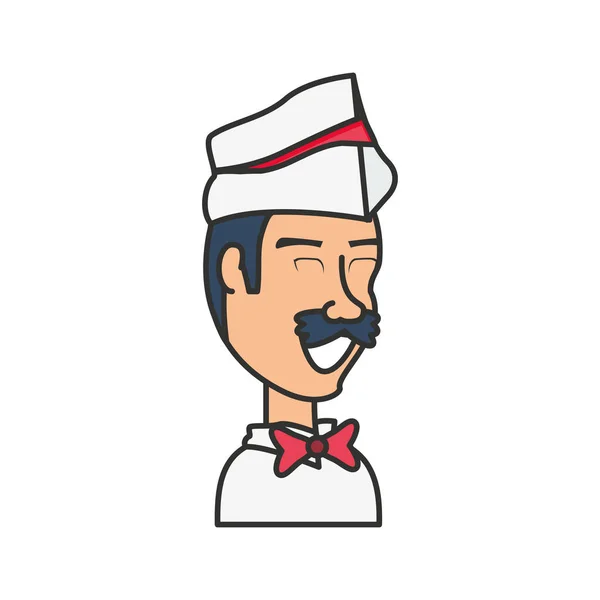 Dondurma satıcısı avatar karakter — Stok Vektör