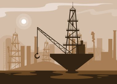 Petrol Sanayi sahne deniz platformu ile