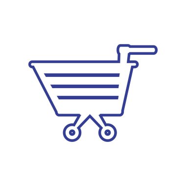 alışveriş sepeti izole simgesi