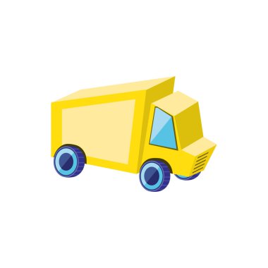 servis kamyonu izole edilmiş simge