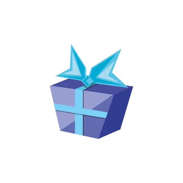 Gift box present icon — Stock Vector