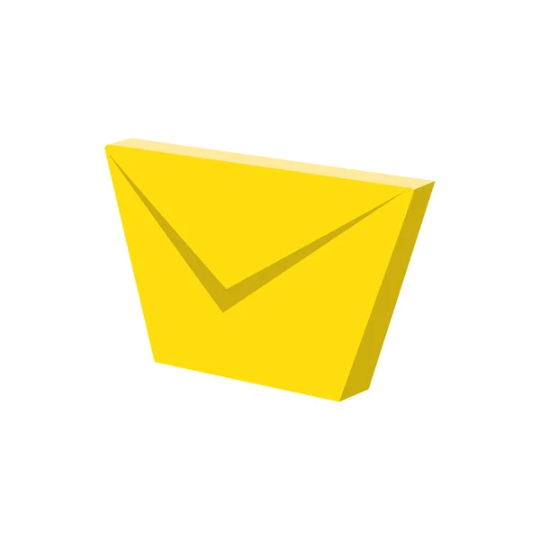 Sobre correo aislado icono — Vector de stock