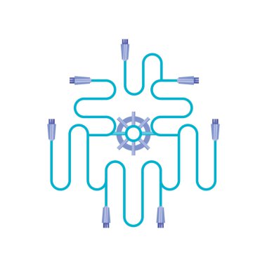 Tel güç konnektörleri ile dişli