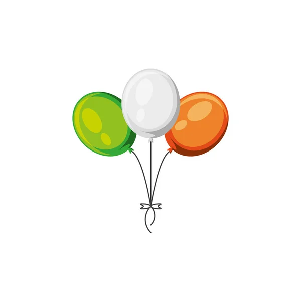 Balloons helium isolated icon — Stock Vector