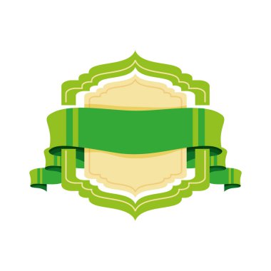 Şerit izole simgesi ile damga mühür