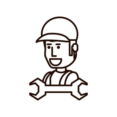 İnşaat işçisi anahtarı aracı ile