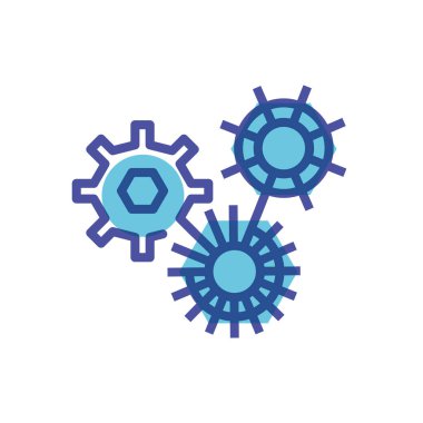 Gears'ı makine izole simgesi