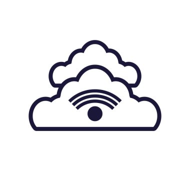 WiFi sinyal ile bilgisayar bulutlar