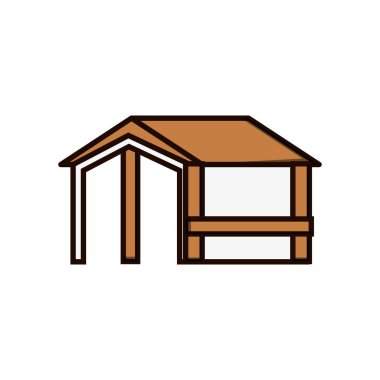 ahşap ev yapısı simgesi
