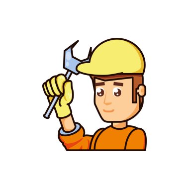 İnşaat işçisi anahtarı aracı ile