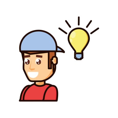 Ampullü genç adam.