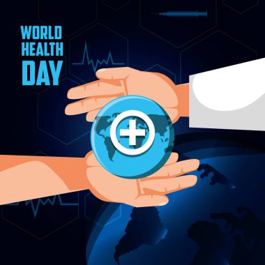 Dünya Sağlık günü kartı elle