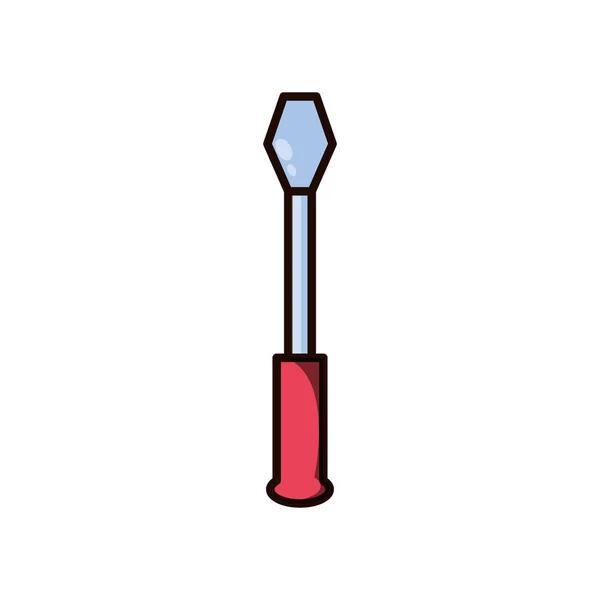 Screwdriver tool isolated icon — Stock Vector