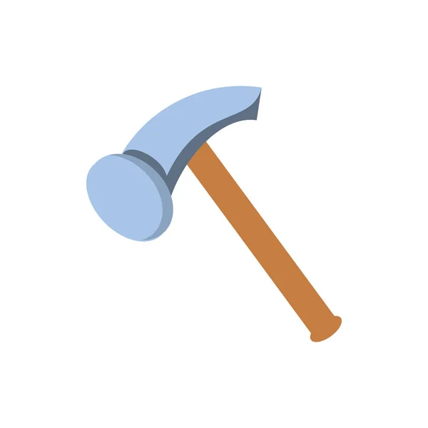 Hammer tool isolated icon — Stock Vector