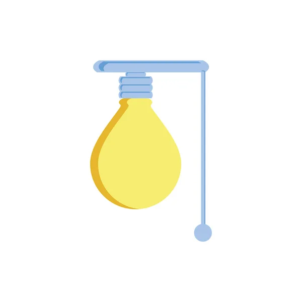 Light bulb isolated icon — Stock Vector