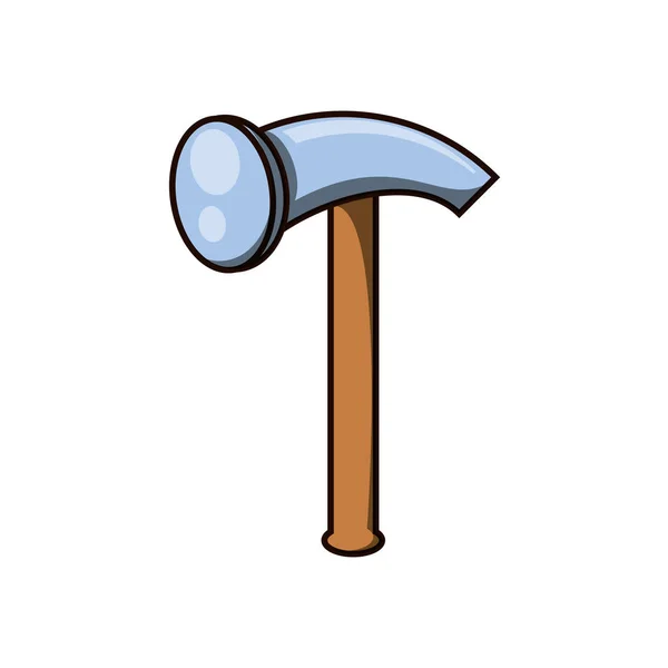 Hammer tool isolated icon — Stock Vector