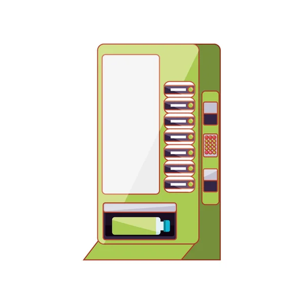 Prodejní automat balené nápoje izolované ikony — Stockový vektor