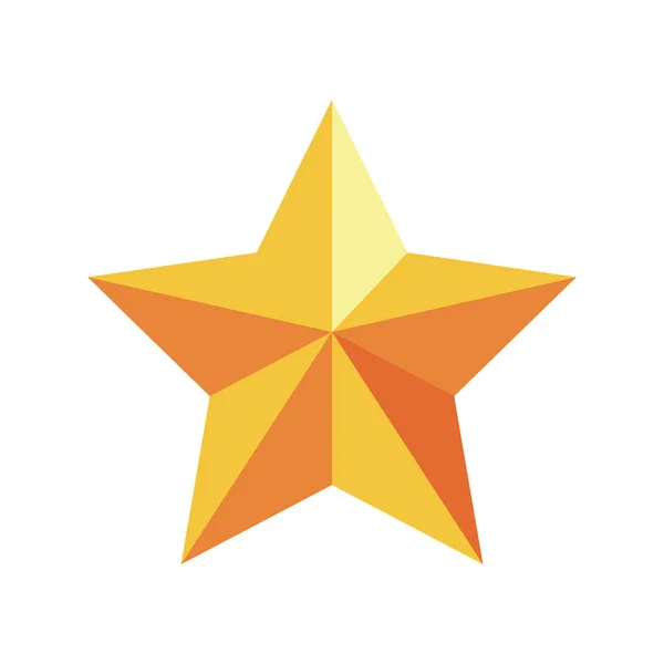 Golden star sign — Stock Vector