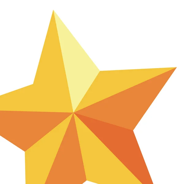 Goldenes Sternzeichen — Stockvektor