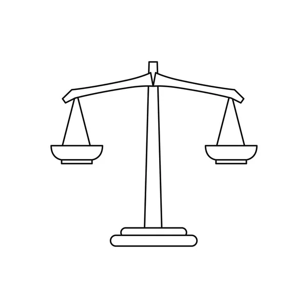 Balance scale law — Stock Vector