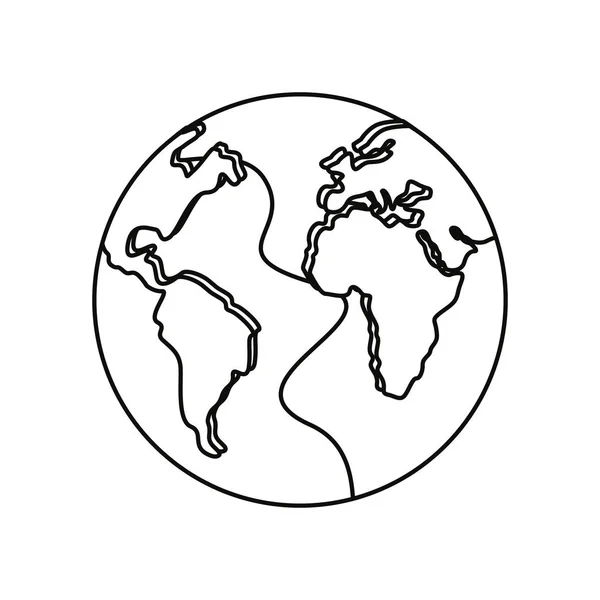 地球の世界地図 — ストックベクタ