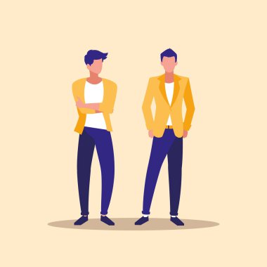 erkeksi profesyonel çift karakter modelleri