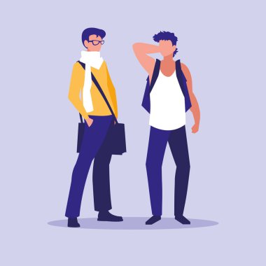 erkeksi profesyonel çift karakter modelleri